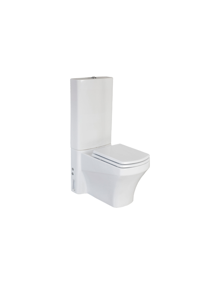 wc kompakts SORTI, atzveltne pie sienas, bez sēdekļa