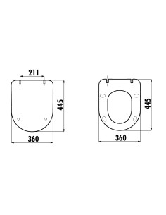 matēts antracīts soft close sēdeklis, modeļiem FE320, FE321 2