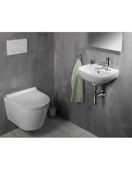 30*45 CM OVĀLS W.BASIN AR AURU BALTS