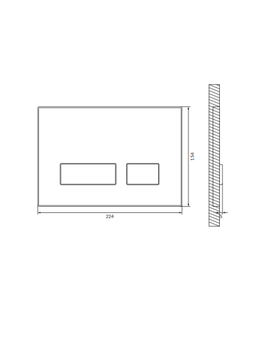 Cersanit Poga MOVI II melna/stikls K97-527 - 2