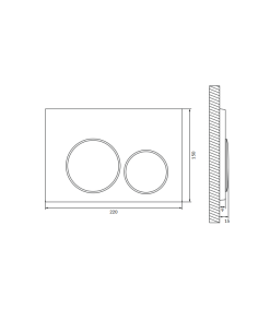 copy of Built-in frame button SMART, chrome K97-493 SMART - 1 2