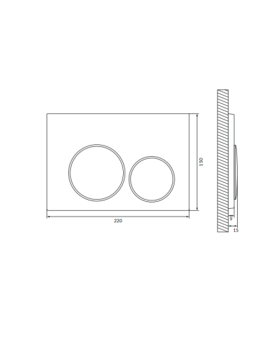 copy of Built-in frame button SMART, chrome K97-493 SMART - 2
