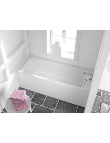 Kaldewei tērauda-emaljas vanna Cayono 150x70 ar pretslīdes pārkl., balta - 5