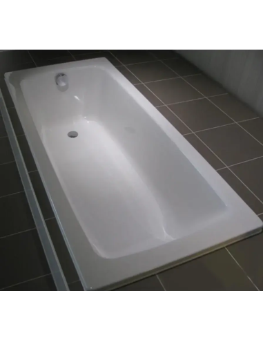 Tērauda-emaljas vanna 180x80cm Cayono 751 ar pretslīdes pārkl., balta - 3