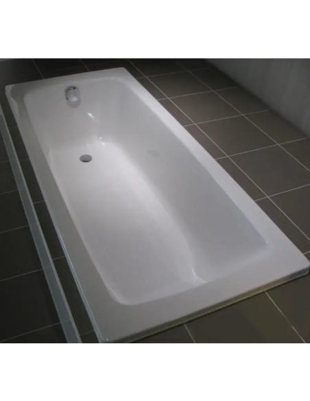 Tērauda-emaljas vanna 180x80cm Cayono 751 ar pretslīdes pārkl., balta - 3