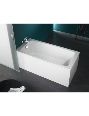 Tērauda-emaljas vanna 180x80cm Cayono 751 ar pretslīdes pārkl., balta - 4