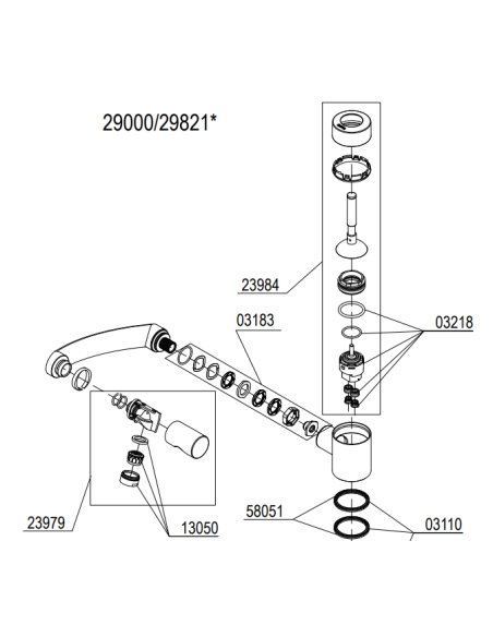 Damixa Arc Repair Kit 2398400 - 2 Damixa Arc Repair Kit 2398400 - 2