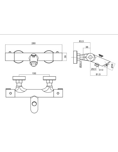 Termostats vannas jaucējkrānam MG-2295 MAGMA AMATA - 3
