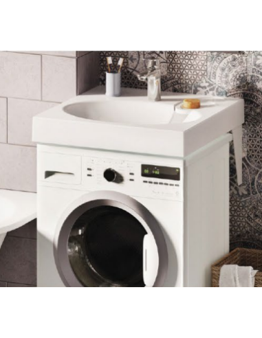 copy of PAA Claro sink can be installed above the washing machine, white 60x60x9cm - 6