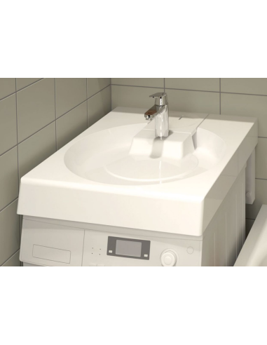 copy of PAA Claro sink can be installed above the washing machine, white 60x60x9cm - 7