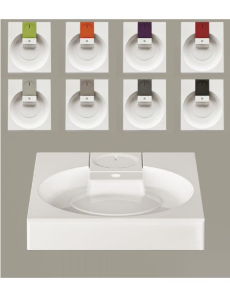 PAA Claro Grande sink can be installed above the washing machine, white 60x75x10cm - 2 PAA Claro Grande sink can be installed above the washing machine, white 60x75x10cm - 2