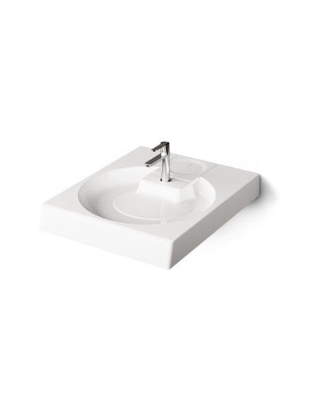 PAA Claro Grande sink can be installed above the washing machine, white 60x75x10cm - 4 PAA Claro Grande sink can be installed above the washing machine, white 60x75x10cm - 4