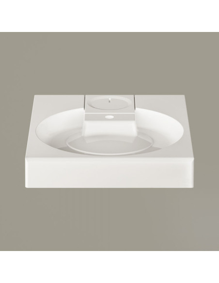 Virš skalbimo mašinos galima montuoti PAA Claro Grande kriauklę, balta 60x75x10cm - 5 Virš skalbimo mašinos galima montuoti PAA Claro Grande kriauklę, balta 60x75x10cm - 5