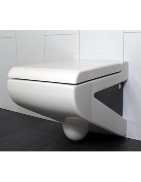 ArtCeram Lafontana seinale riputatav pott S13 potikaanega, white/black - 3