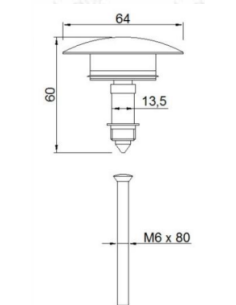 Notece universāla, derīga ar un bez pārplūdes 1 1/4"x65x50*CLOC-CLIC*,12500UNIVE 1 1/4"X65 2