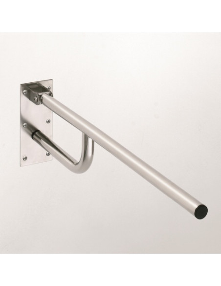 HELP: Folding grab bar 760 mm, stainless steel, brushed, without cover HELP: Folding grab bar 760 mm, stainless steel, brushed, without cover