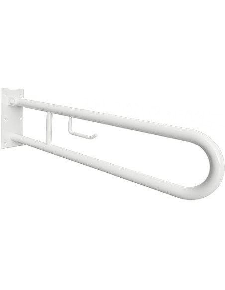 HELP: Folding grab bar in U shape with TP holder 813 mm, white, without cover HELP: Folding grab bar in U shape with TP holder 813 mm, white, without cover