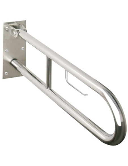 HELP: Folding grab bar in U shape 900 mm, stainless steel, matt, without cover HELP: Folding grab bar in U shape 900 mm, stainless steel, matt, without cover