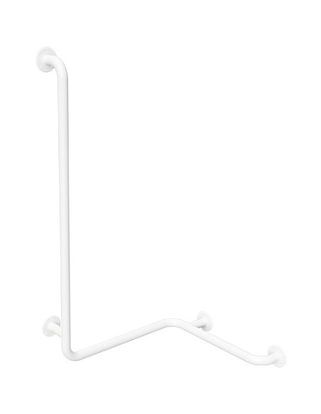 HELP: Shower grab bar with vertical support leftward, white, without cover HELP: Shower grab bar with vertical support leftward, white, without cover