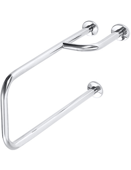 HELP: Grab bar, right, stainless steel, with cover HELP: Grab bar, right, stainless steel, with cover