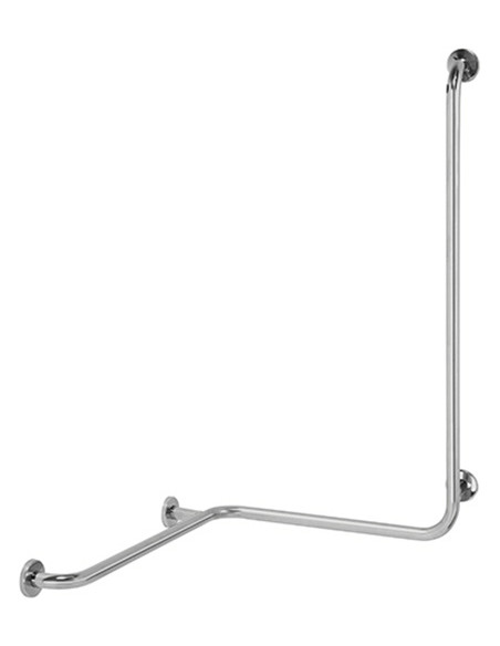 HELP: Shower grab bar with vertical support rightward, brushed, with cover