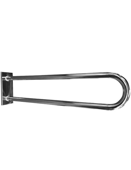 HELP: Grab bar in U shape 750 mm, stainless steel, polished, with cover HELP: Grab bar in U shape 750 mm, stainless steel, polished, with cover
