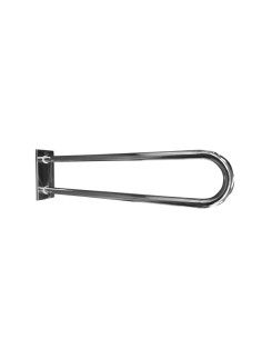 HELP: Grab bar in U shape 850 mm, stainless steel, polished, with cover