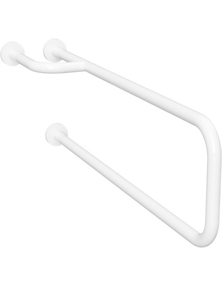 HELP: Grab bar, left, white with cover HELP: Grab bar, left, white with cover