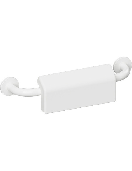 HELP: Grab bar 500 mm with backrest, white, with cover HELP: Grab bar 500 mm with backrest, white, with cover