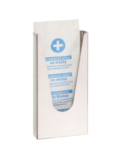 Hygiene bags dispenser (HygBag), stainless steel, matt