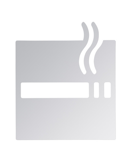 Pictogram - Smoking, square, polished Pictogram - Smoking, square, polished
