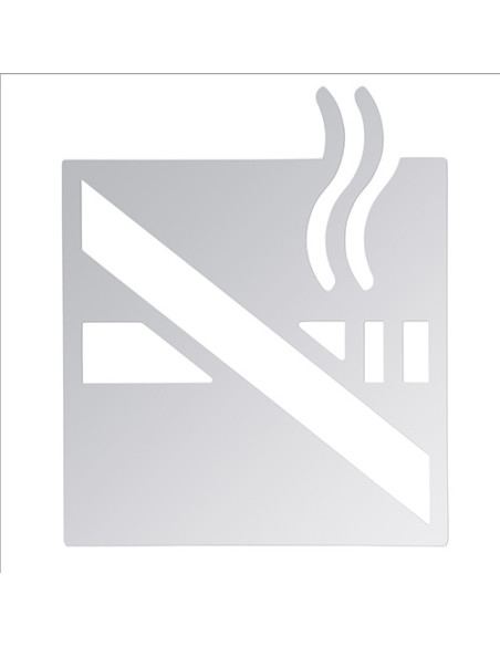 Pictogram - No smoking, square, polished Pictogram - No smoking, square, polished