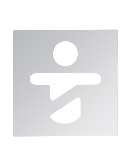 Pictogram - Baby changing room, square, polished Pictogram - Baby changing room, square, polished
