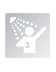 Pictogram - Shower, square, polished