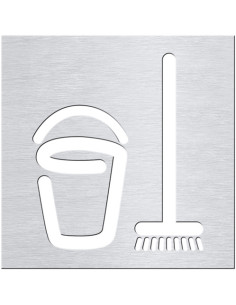 Pictogram - Cleaning room, square, matt