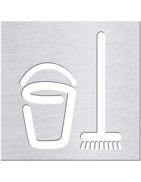 Pictogram - Cleaning room, square, matt