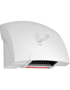 Automatic hand dryer, 1800 W, plastic, white