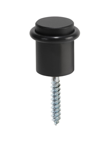 Door stop on the floor, stainless steel, black Door stop on the floor, stainless steel, black