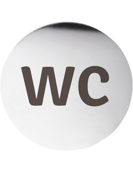 HOME: Pictogram – WC, circle, polished