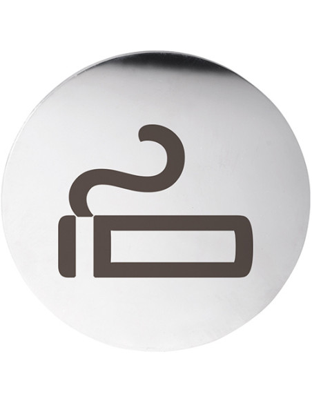 HOME: Pictogram – Smoking, circle, polished HOME: Pictogram – Smoking, circle, polished