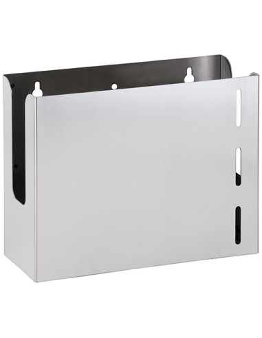Paper towel dispenser open, stainless steel, matt