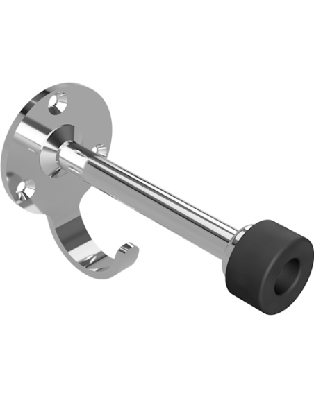 Door stop on the wall, stainless steel, polished Door stop on the wall, stainless steel, polished