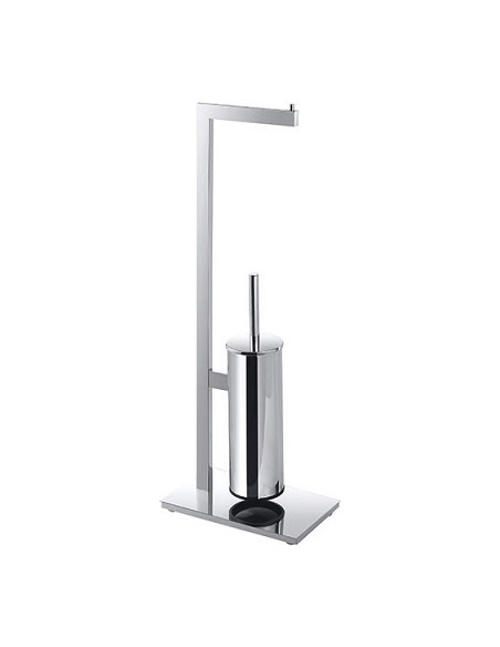 BETA: Free standing stand toilet paper holder and toilet brush