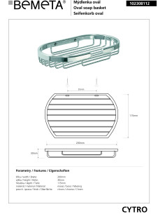 CYTRO: Shower shelf 2
