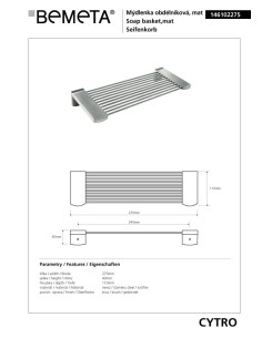 CYTRO: Shower shelf 2
