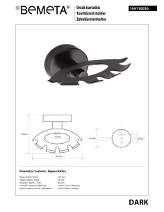 DARK: Toothbrush holder 2