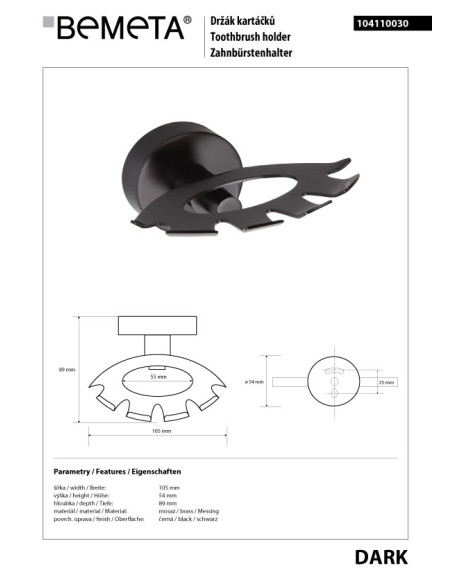 DARK: Toothbrush holder DARK: Toothbrush holder