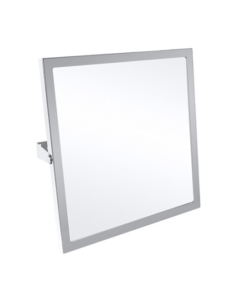 HELP:Tilting mirror, 600 x 600 mm, stainless steel, brushed HELP:Tilting mirror, 600 x 600 mm, stainless steel, brushed