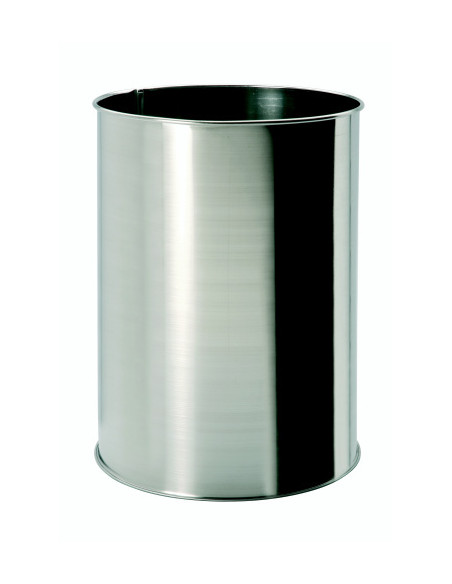 Waste bin, 9 l, stainless steel, matt