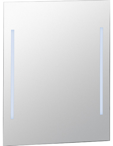Mirror with LED lighting, 600 x 800 mm
